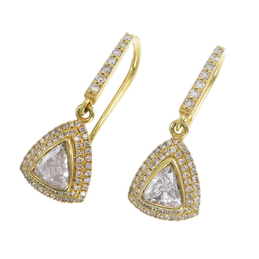 Trillion Diamond Drop Earrings