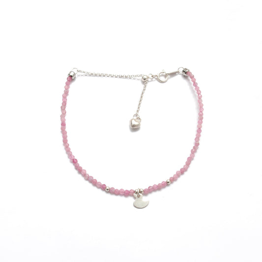 Genuine Pink Tourmaline Beads Bracelet 8.5 inch - view 3