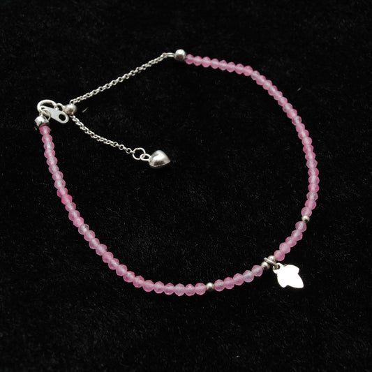 Pink Chalcedony Bracelet Christmas Gift - view 3