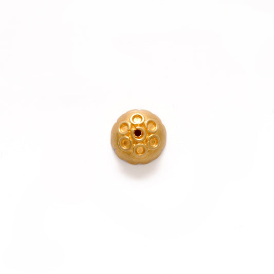 8MM 18 Karat Gold Spacer Cap for Bead Cap Finding For DIY Project