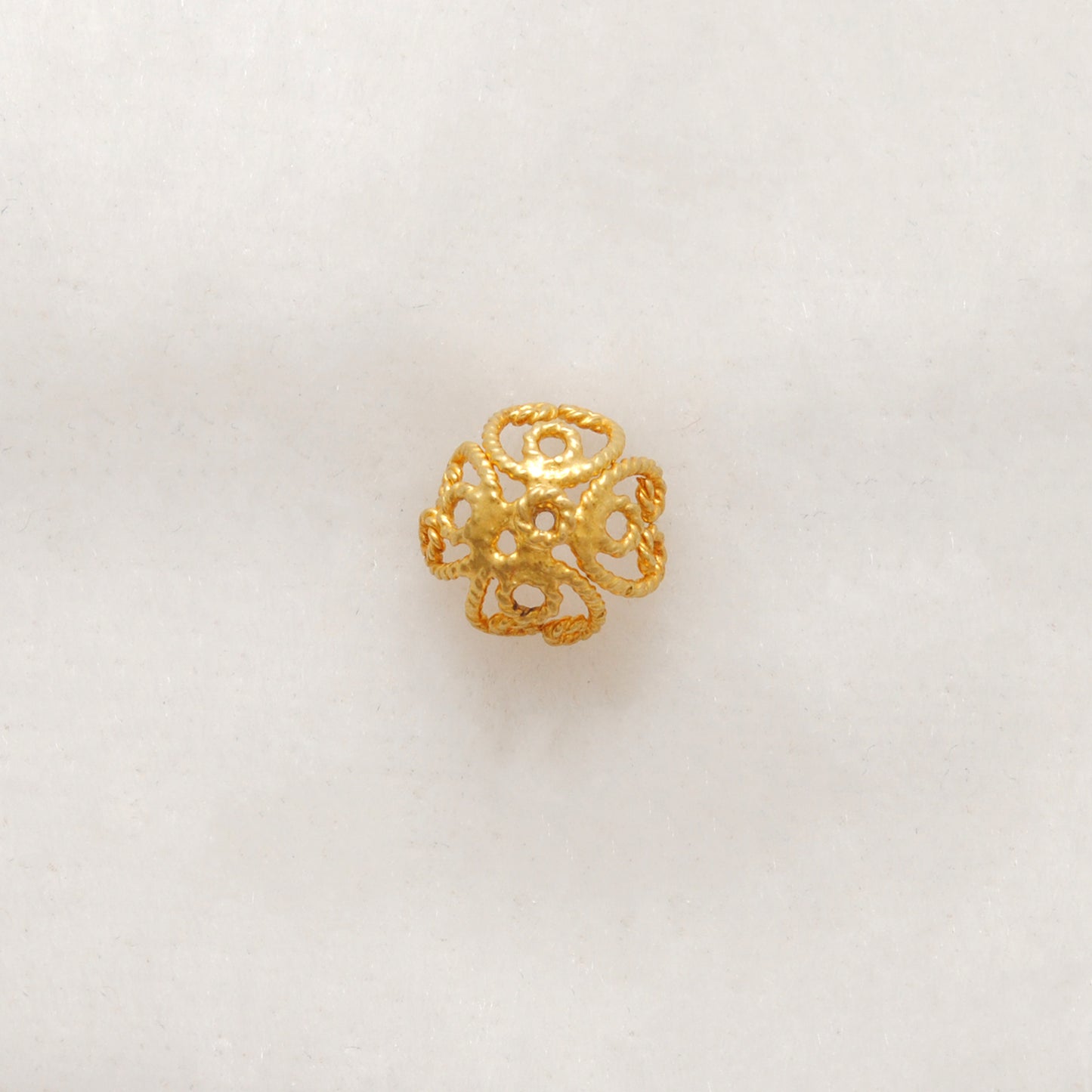 18 Carat Gold Spacer Bead Cap Jewelry Making Finding