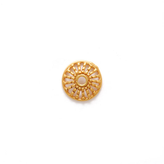 Spacer 18KT Gold Bead Cap DIY Craft Jewelry
