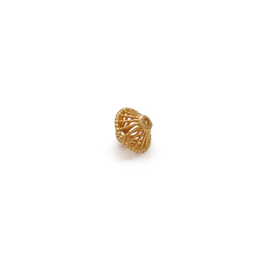 18 Karat Gold Antique Rondelle Beads 5x6mm - view 3