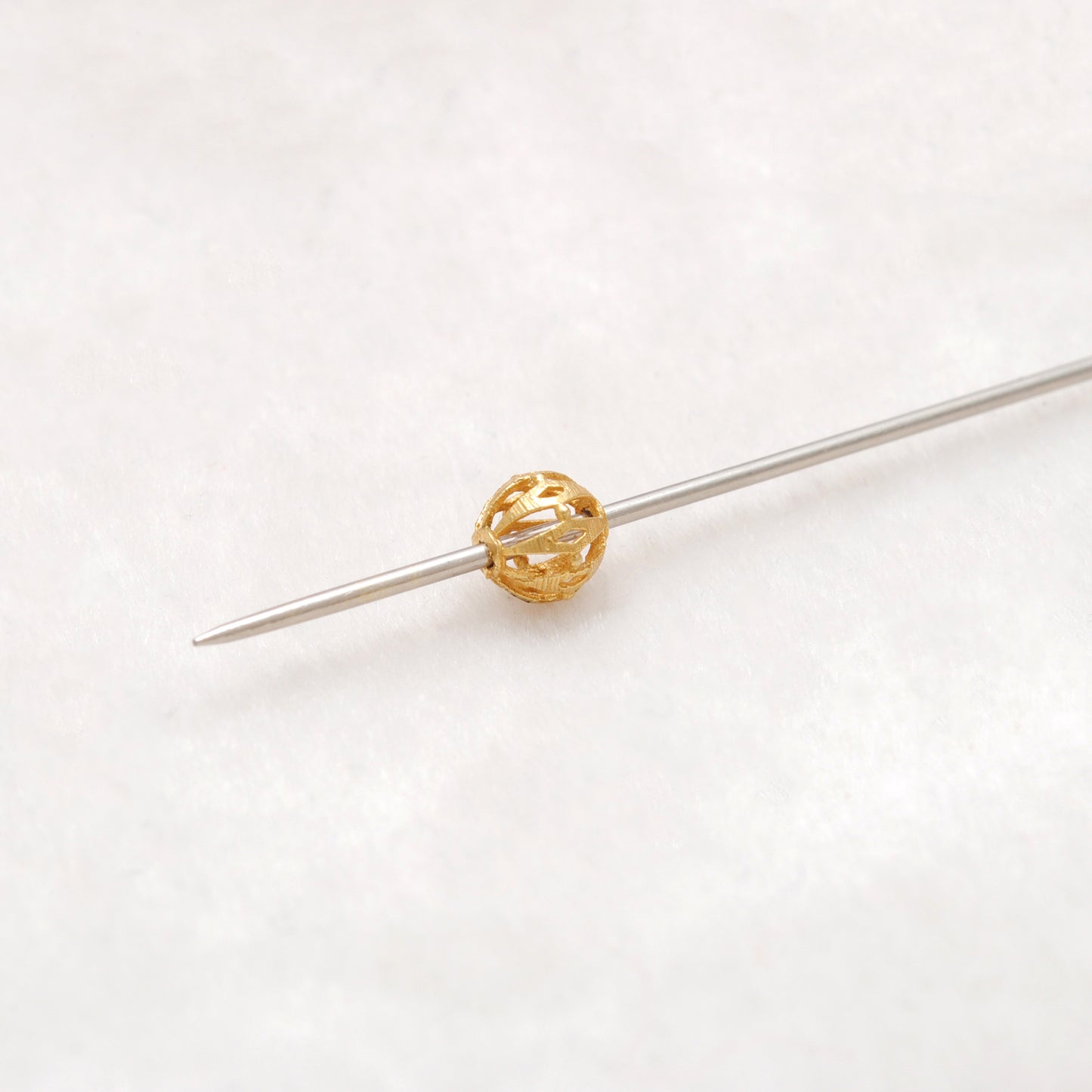 18KT Gold Round Spacer Ball Bead Handcrafted Jewelry Making