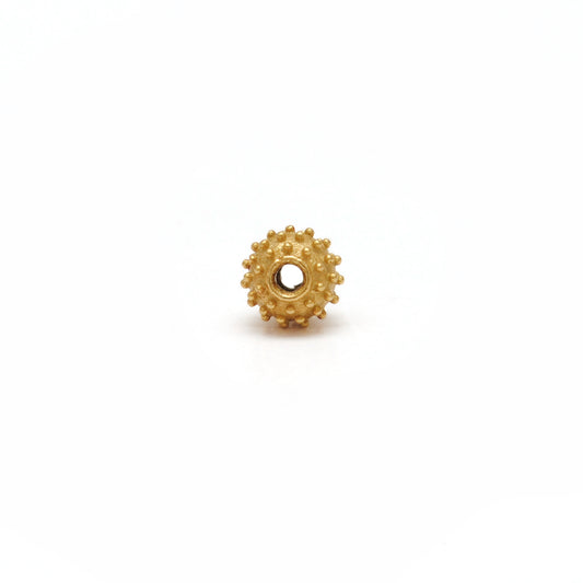 18KT Yellow Gold Gold Spacer Bead Components 4mm - view 3