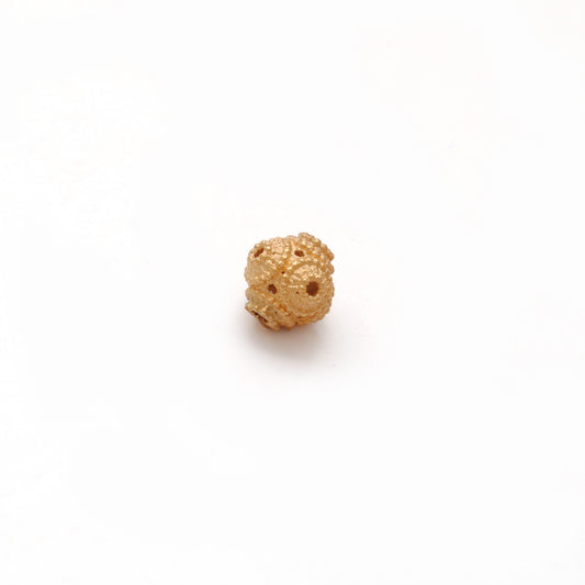 18 Carat Solid Yellow Gold Round Beads 6mm Handcrafted Crafts Supply - view 3