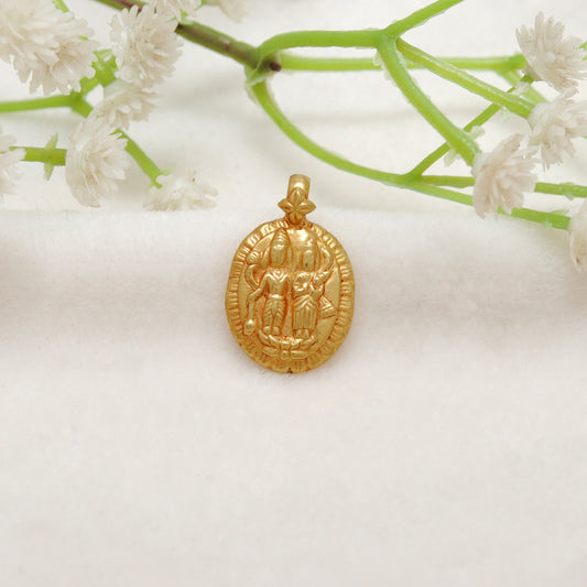 18k Solid Yellow Gold Indian God Charm Pendant - view 3