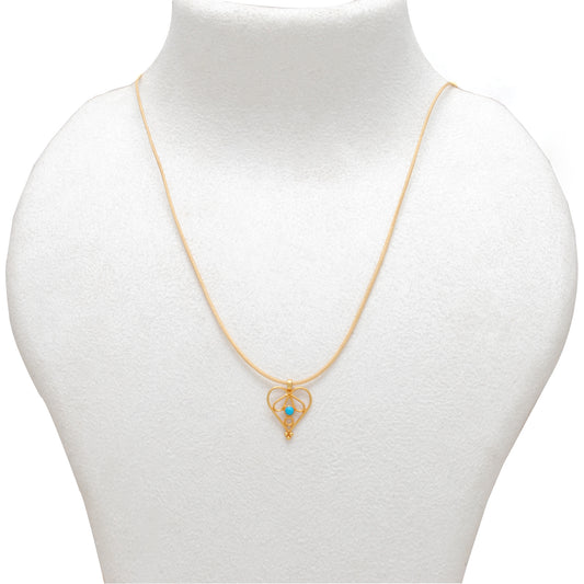 Love Heart Charm 18k Gold Pendant - view 3