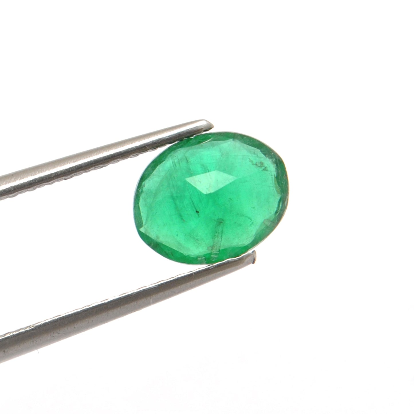 Natural Zambian Emerald 1.40 Carat Oval Faceted by SAR Gems