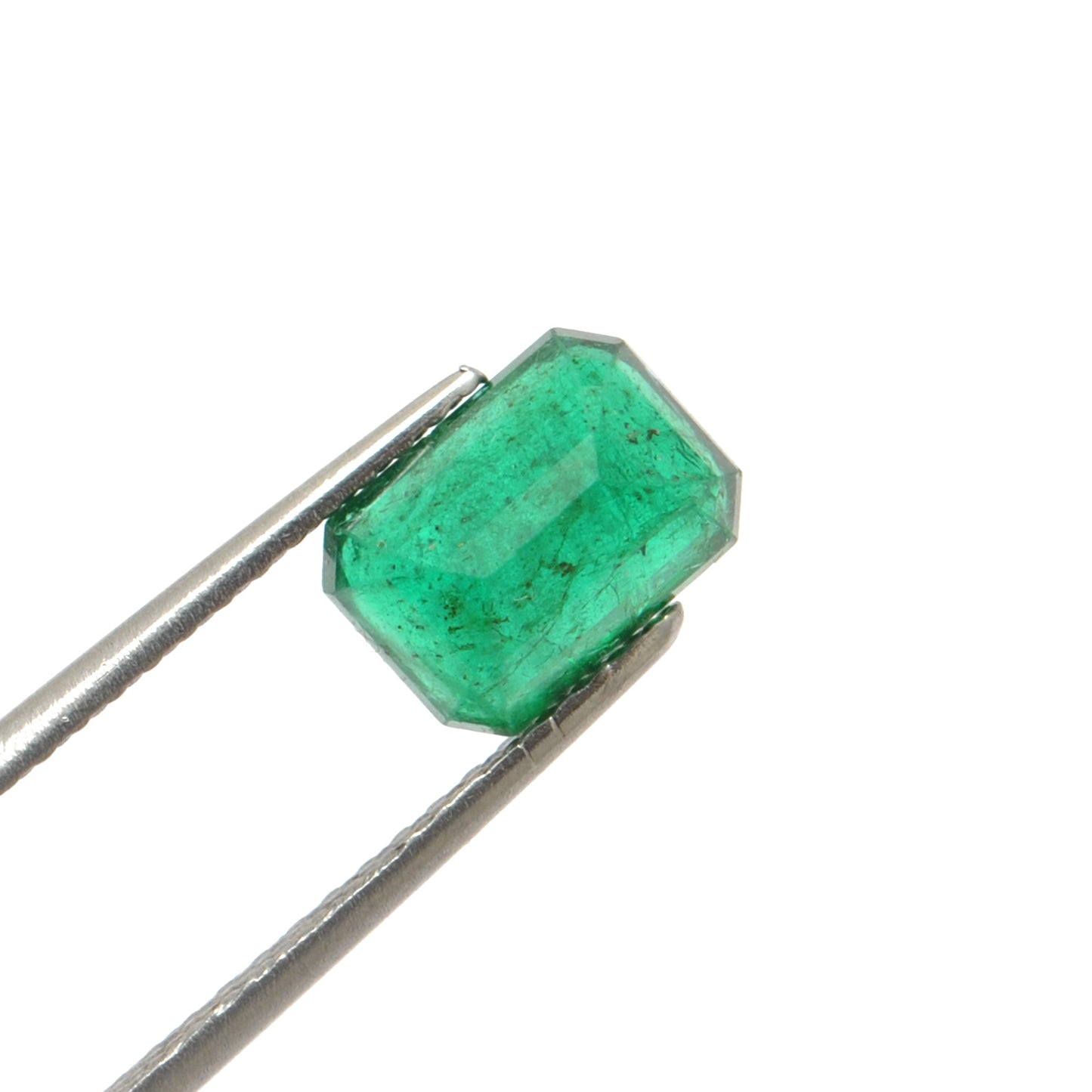 Natural Zambian Emerald 2.5 Carat Octagon Faceted Gemstone by SAR Gems