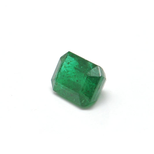 Natural Zambian Emerald 2.5 Carat Octagon Faceted Gemstone by SAR Gems