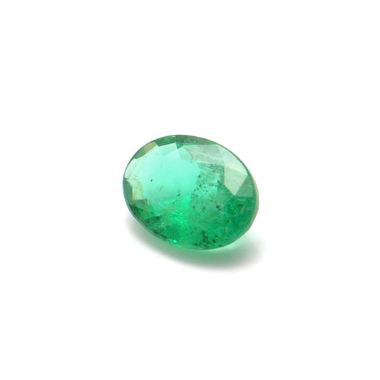 0.70 Carat Oval Cut Natural Zambian Emerald 7x5mm from SAR Gems