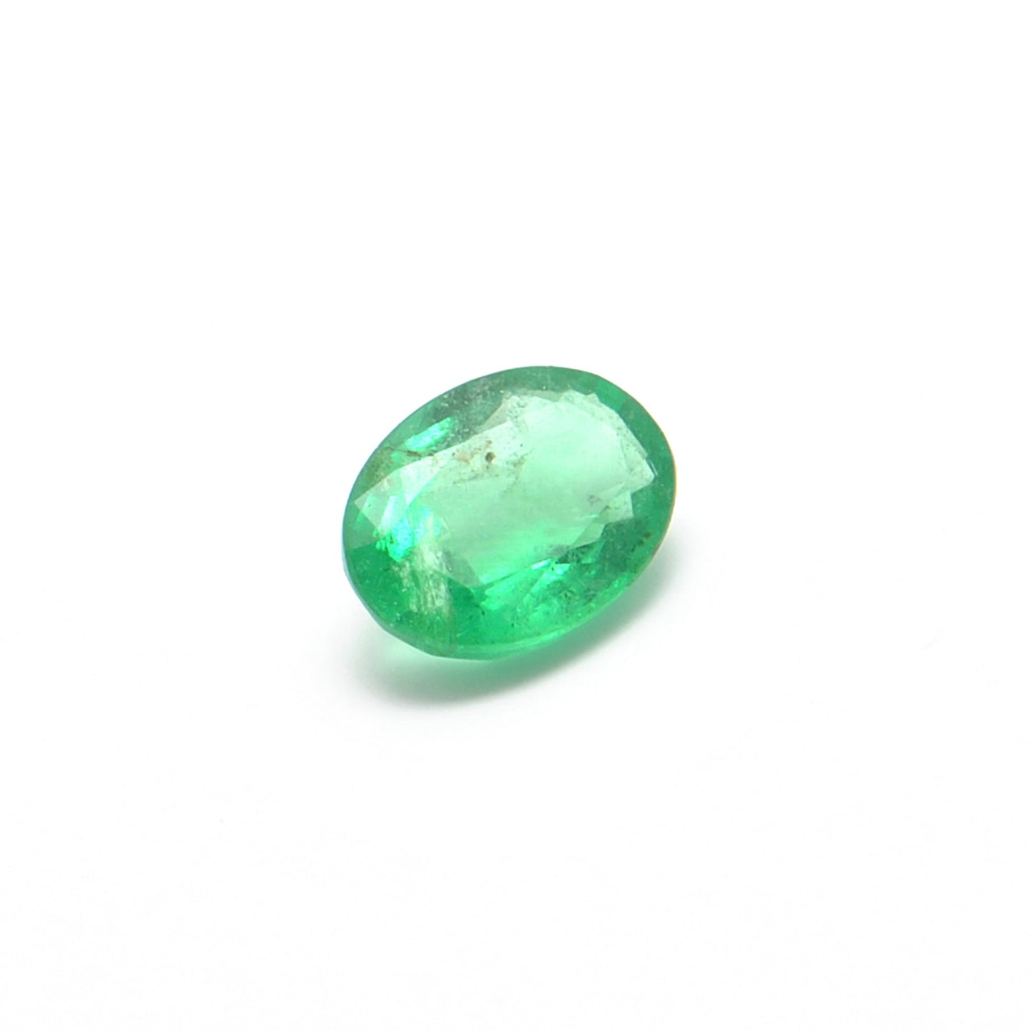 0.70 Carat Oval Cut Natural Zambian Emerald 7x5mm from SAR Gems