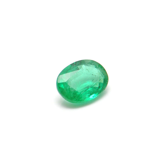 Natural Zambian Emerald 1.10 Carat Oval Faceted Gemstone by SAR Gems