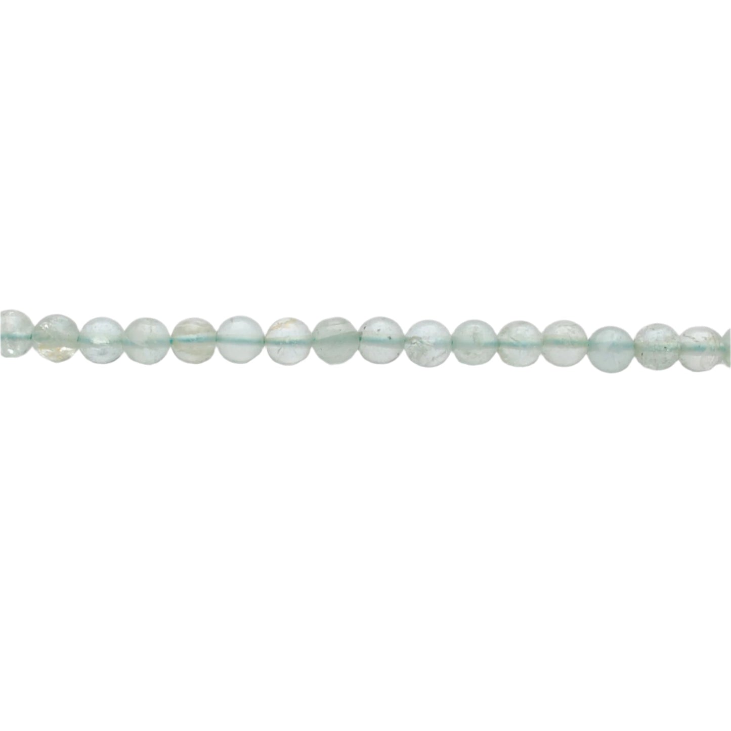 Ocean Blue Aquamarine Gemstone Beads – 5-5.5mm Round – 15" Strand for Jewelry Creators