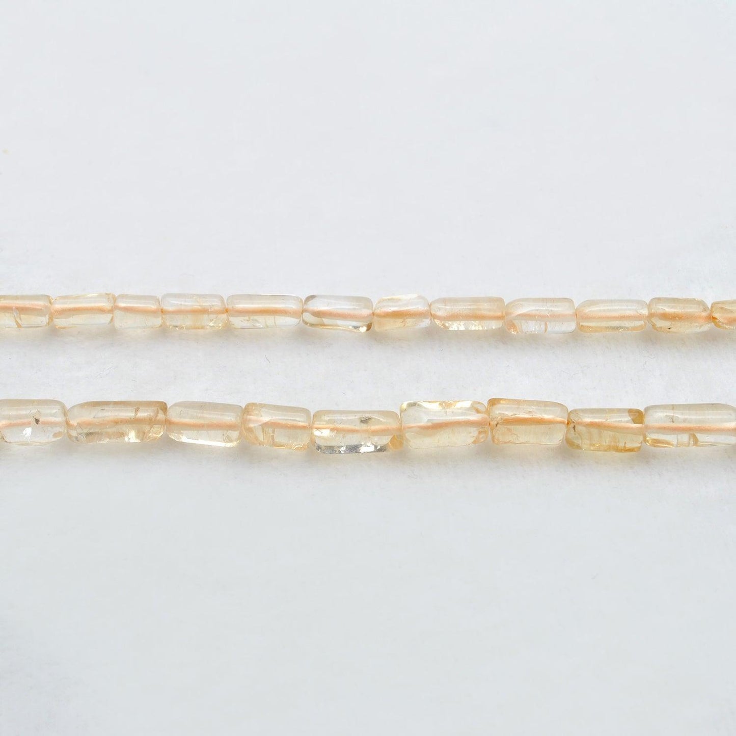 Natural Citrine Tube Shape Gemstone Beads 16 inch Strand