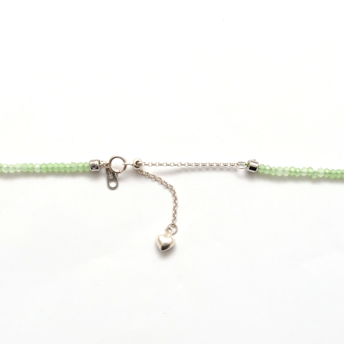 Natural Prehnite Beaded Necklace Jewelry