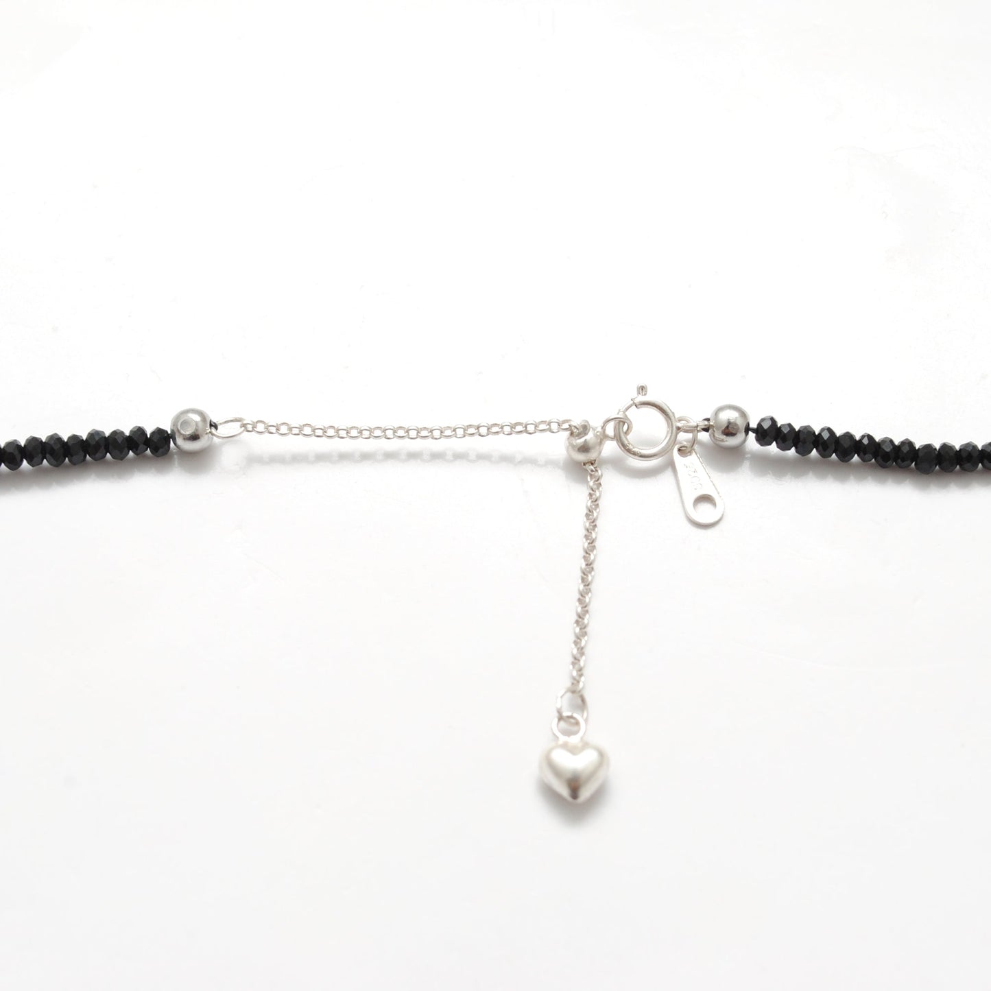 Natural Black Spinel Beaded Women Necklace