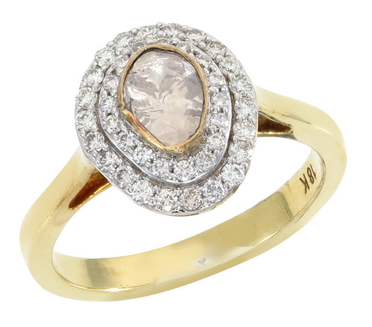 The Polki Dusk Halo Ring