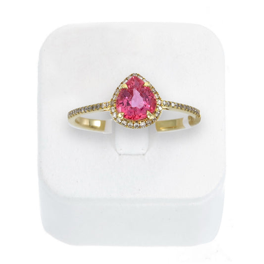 The Rosé Pear Ring - view 3