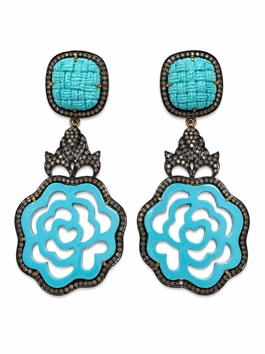 Midnight Rose Earrings