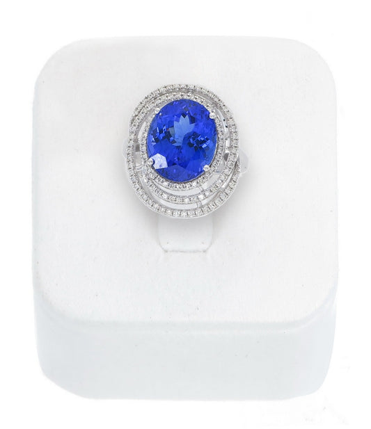 The Tanzanite Orbit Ring - view 3