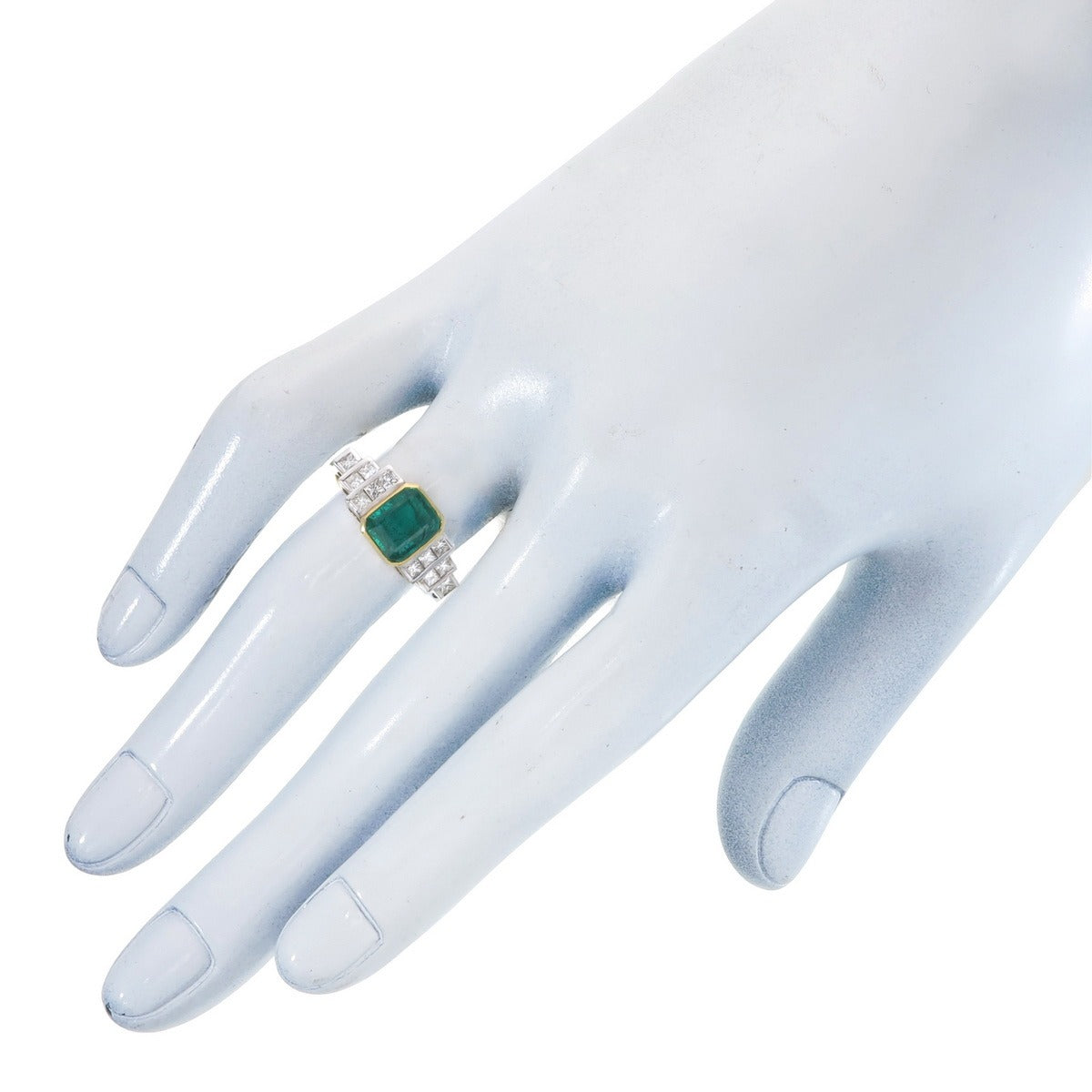 The Deco Emerald Ring