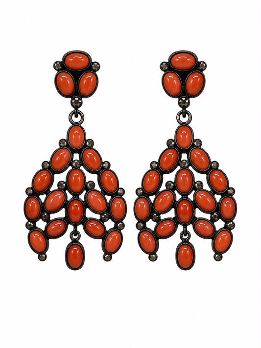 Coral Chandelier Drops