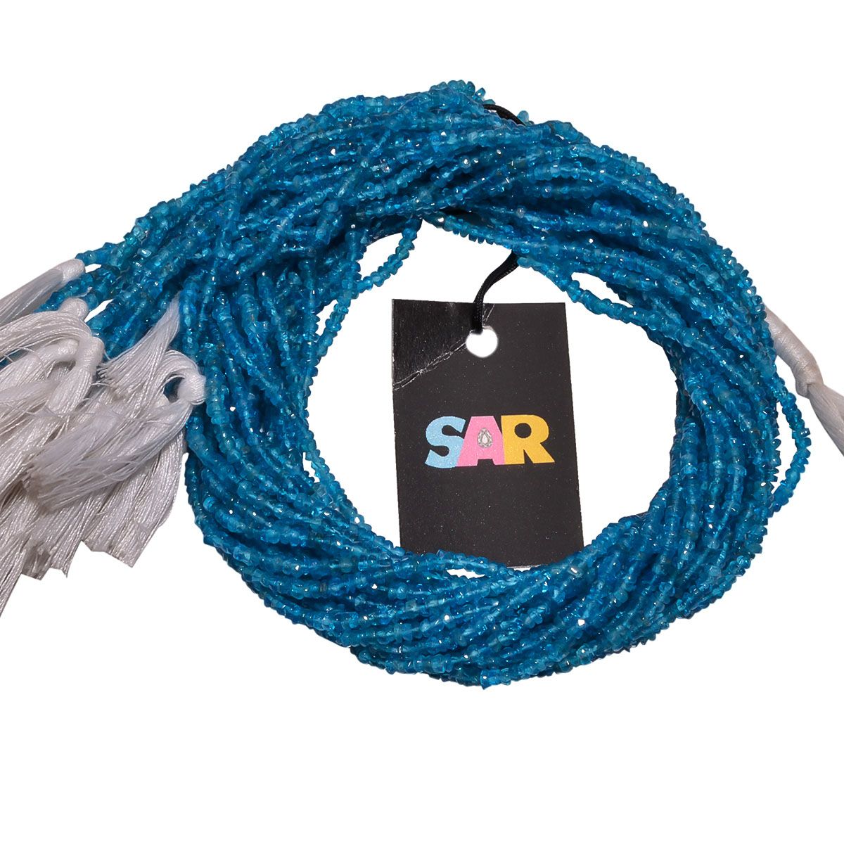 Neon Apatite Stone Beads Strand, 2.5mm in Roundel Shape