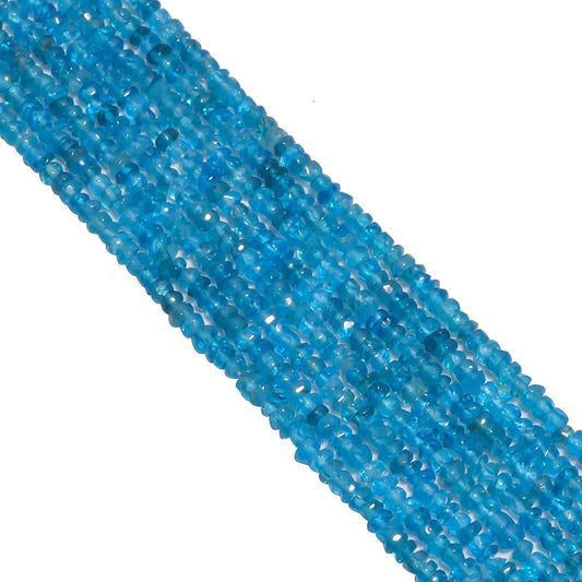 Neon Apatite Stone Beads Strand, 2.5mm in Roundel Shape