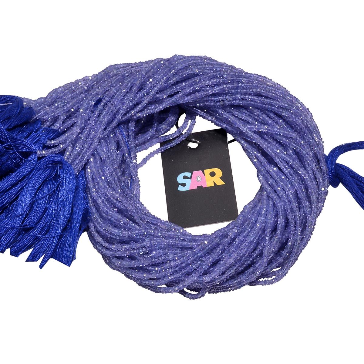 Tanzanite Fine Faceted Round Ball Shape Beads Strand In 2.5mm