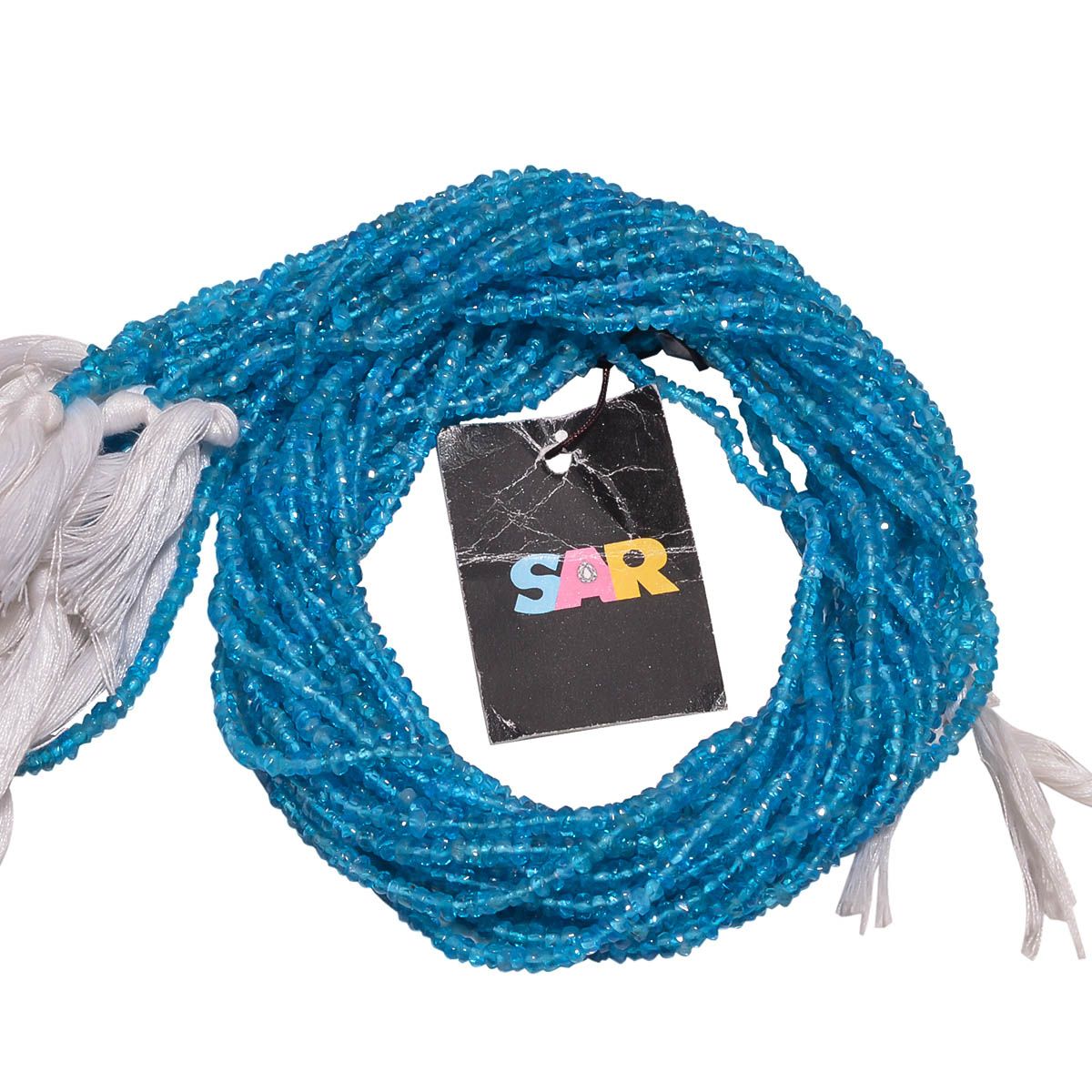 Apatite 3mm Faceted Roundel Beads Strand, Apatite Faceted Roundel Beads, Natural Apatite Faceted Beads Strand