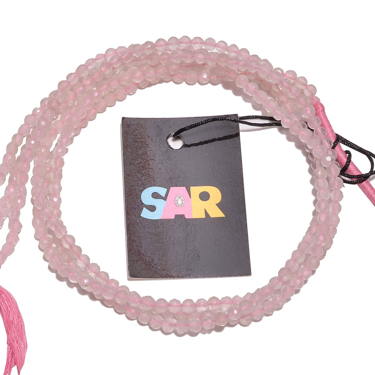 Rose Quartz Faceted Round Beads - 4mm