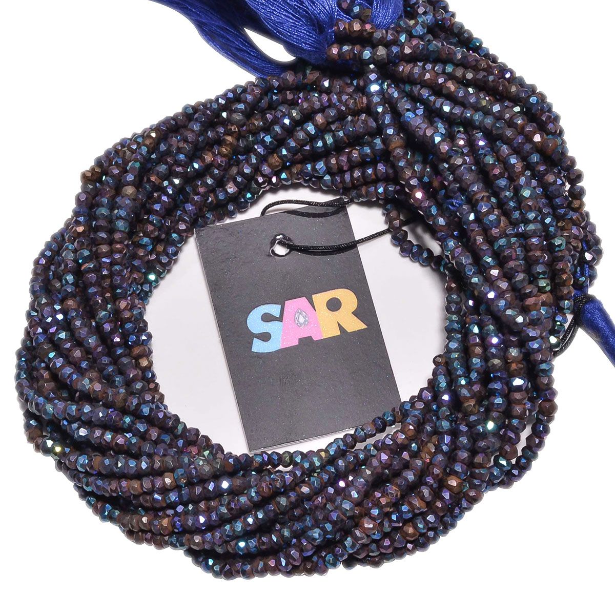 Pyrite Stone Mystic Coated Fine Faceted Beads in 3.5-4mm Size