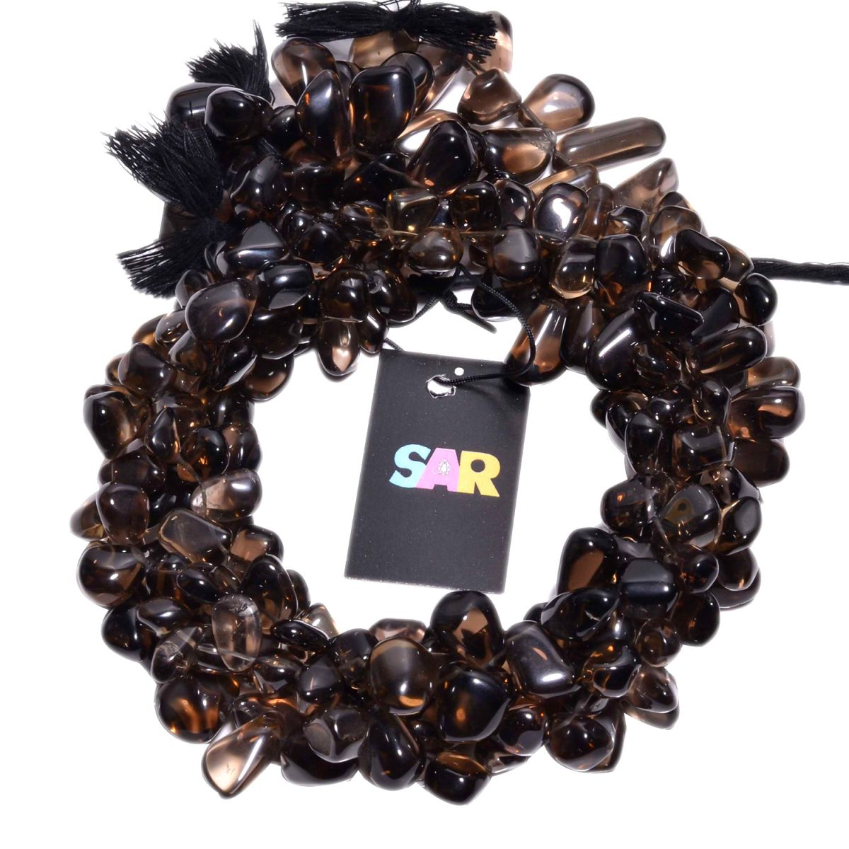 Smoky Quartz 9x7-16x10mm Smooth Nugget Beads Strand, Smoky Quartz Plain Nugget Beads, Smoky Quartz