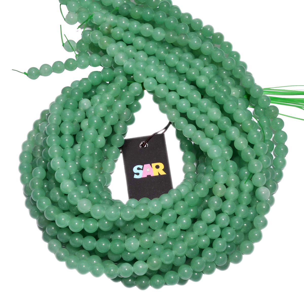 Green Aventurine Round Ball Shape Plain Beads -8mm Size