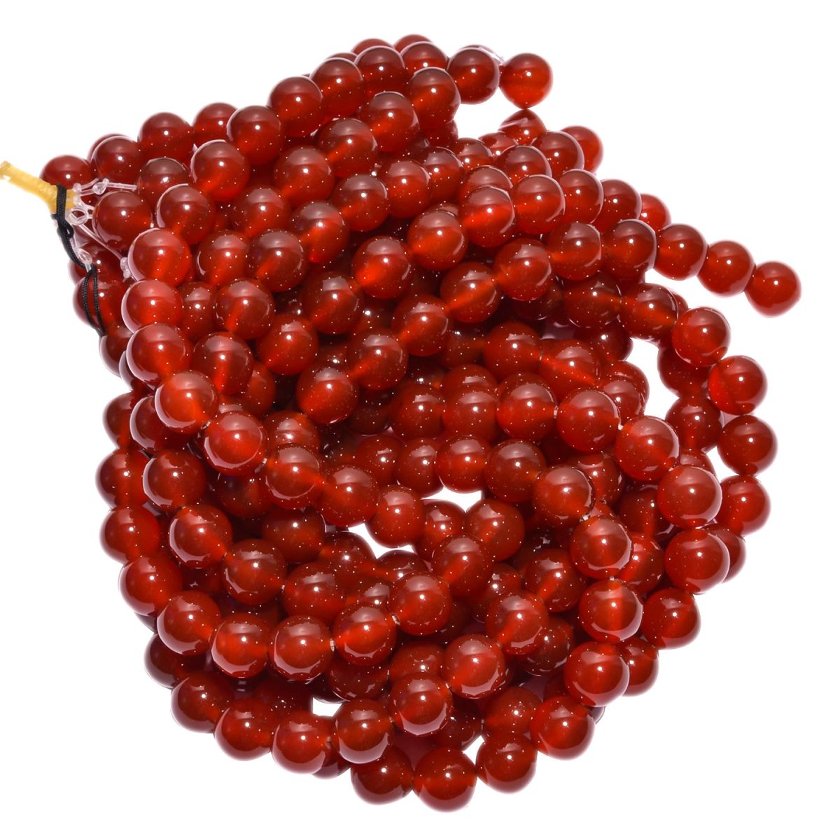Carnelian Plain Stone Beads Round Ball Shape-(12mm size)