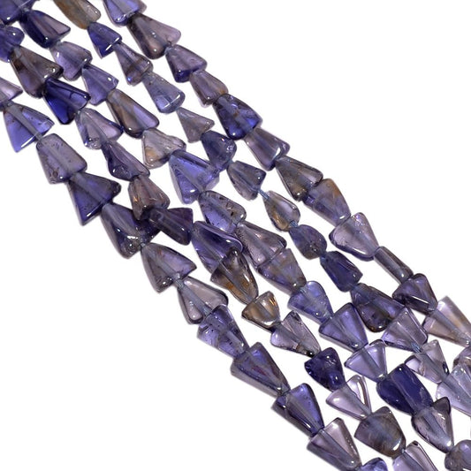 Iolite Plain Semi Precious Stone Beads Trillion Shape-6mmSize