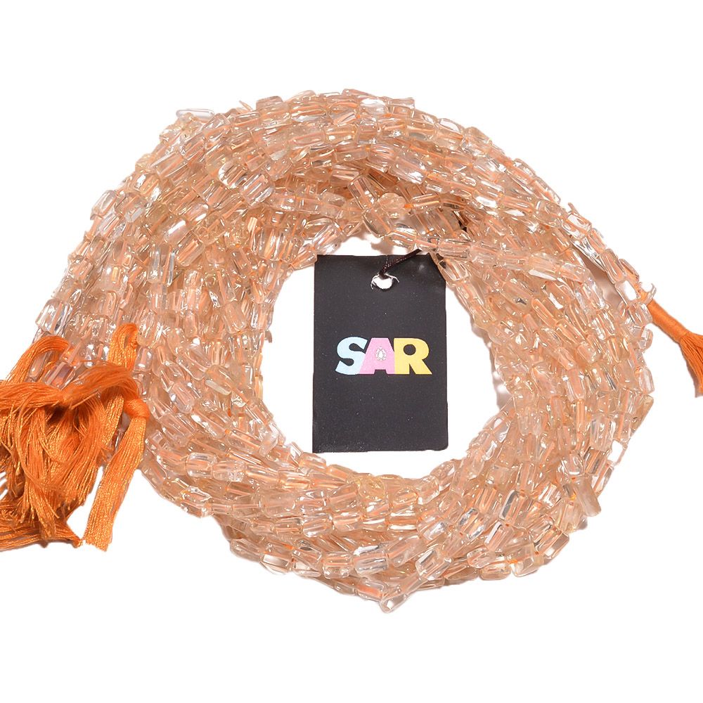 Citrine Smooth Stone Beads 4x2-5x3mm (Rectangle Shape)