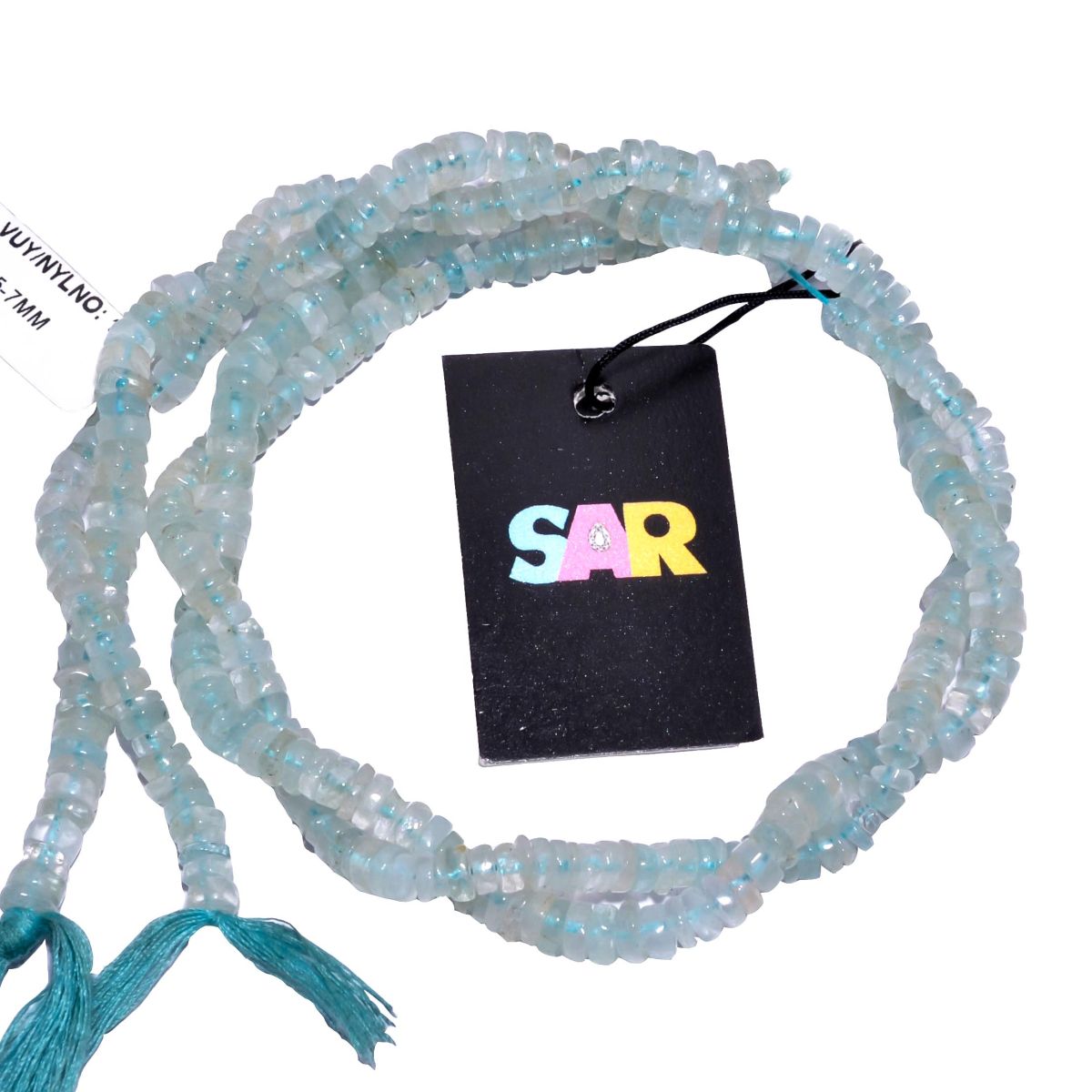 Aquamarine 5-7mm Smooth Wheel Beads Strand, Aquamarine Plain Wheel Beads, Aquamarine Wheel Beads, Aquamarine