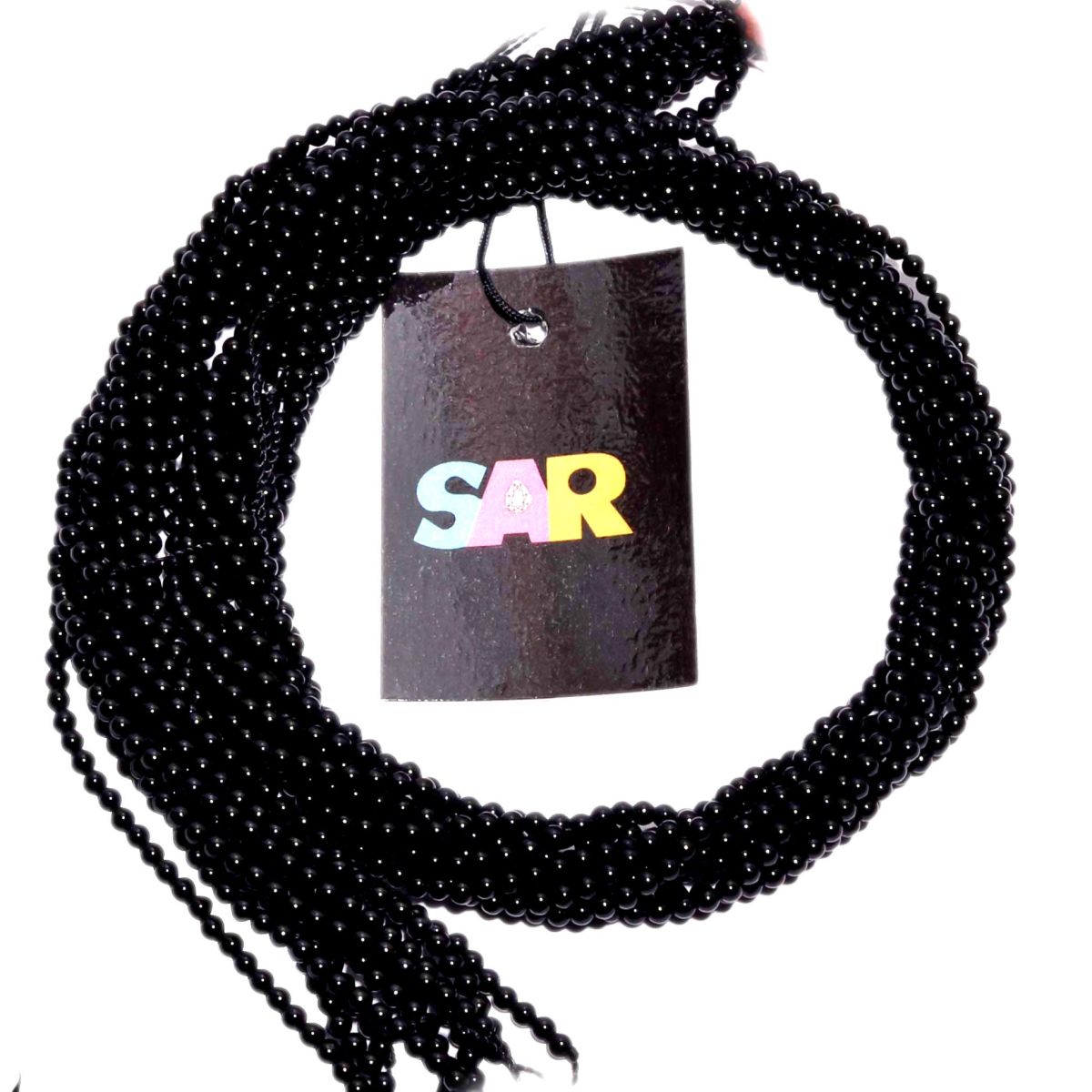 Black onyx 2 mm Smooth Stone Beads -Round Ball Shape