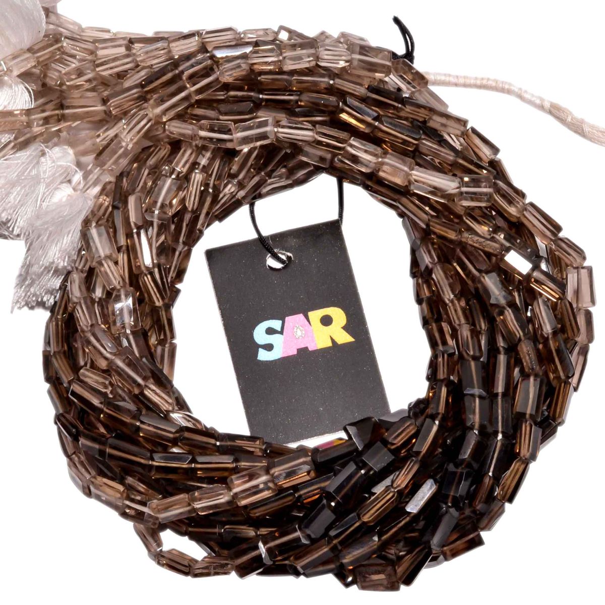 Smoky Quartz 5x7-7x4mm Smooth Rectangle Beads Strand, Smoky Quartz Plain Rectangle Beads, Smoky Quartz