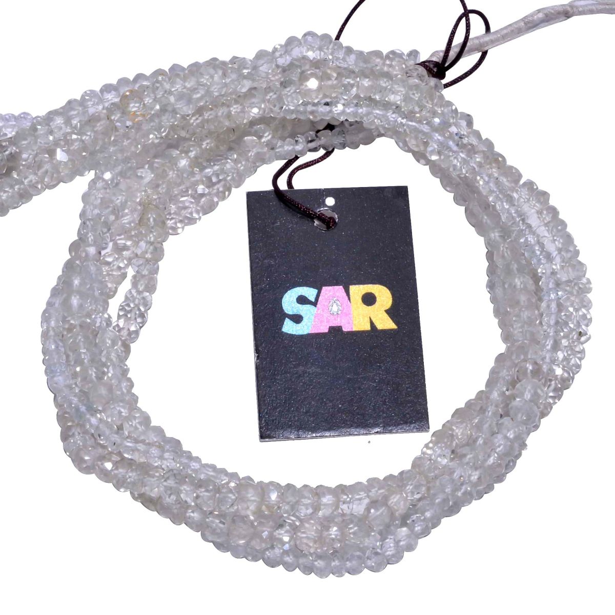 Crystal Quartz 4-5mm Fine Faceted Roundel Beads Strand, Crystal Quartz Faceted Roundel Beads, Crystal Quartz Beds