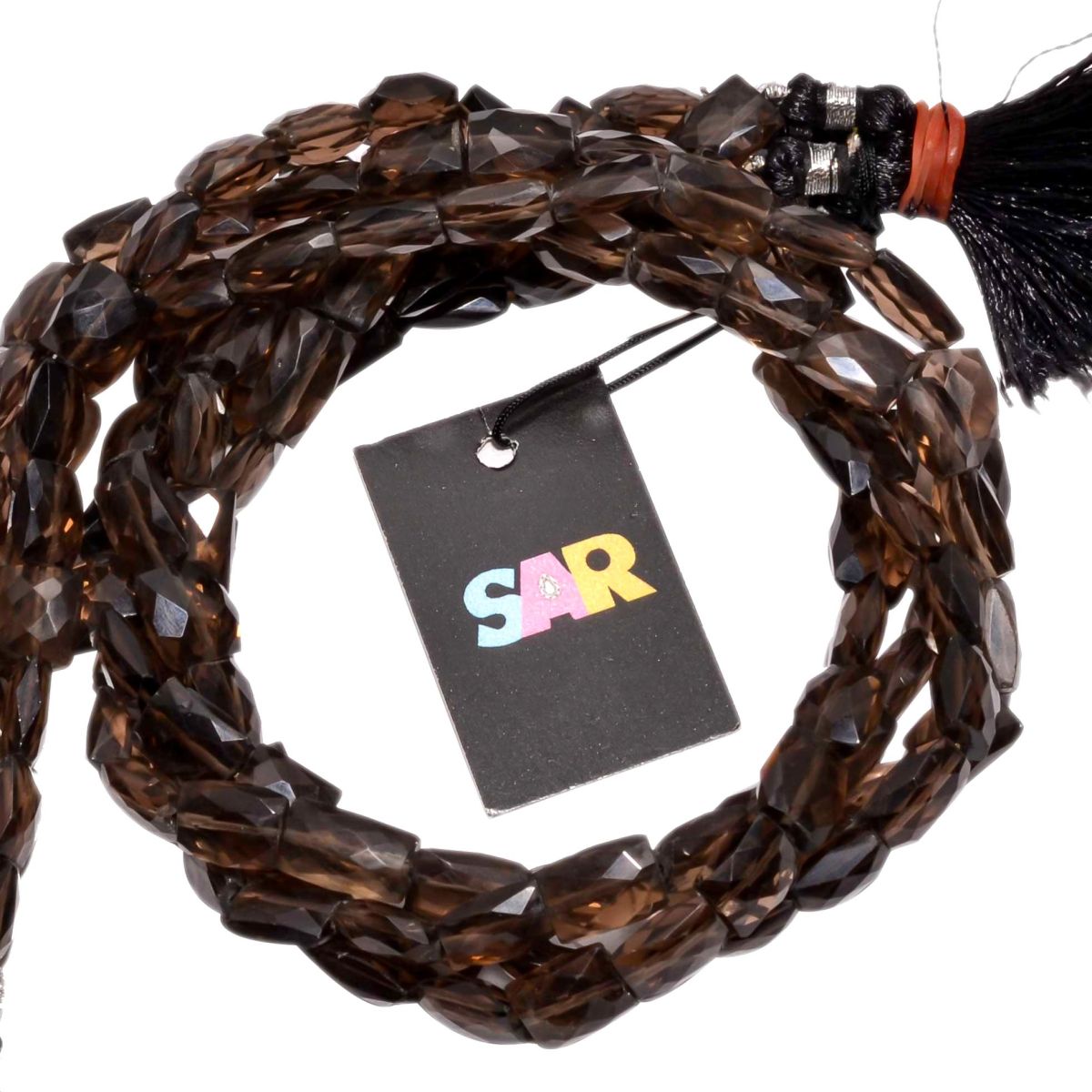 Smoky Quartz 10x8.5-9.5x10.5mm Faceted Rectangle Beads Strand, Smoky Quartz Faceted Rectangel Beads, Smoky Quartz Beads