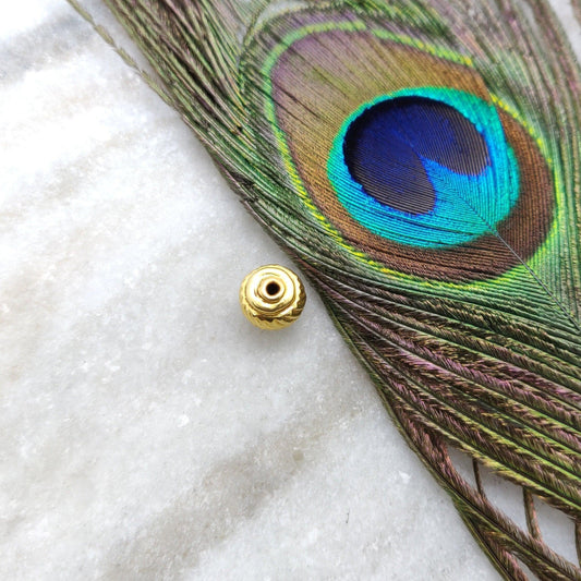 Pearl Round Double Bail Bezel Connector