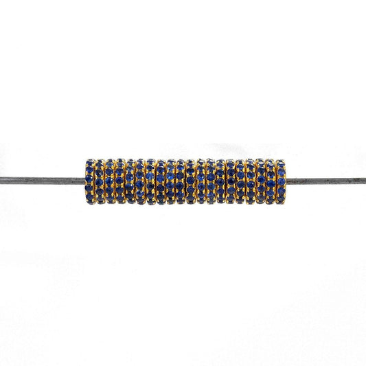 6MM 14k Gold Blue Sapphire Wheel Spacer - SAR Gems