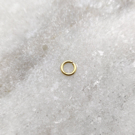 18KTT Gold Jump Ring For Making Jewelry Sold as 5 pcs - view 3