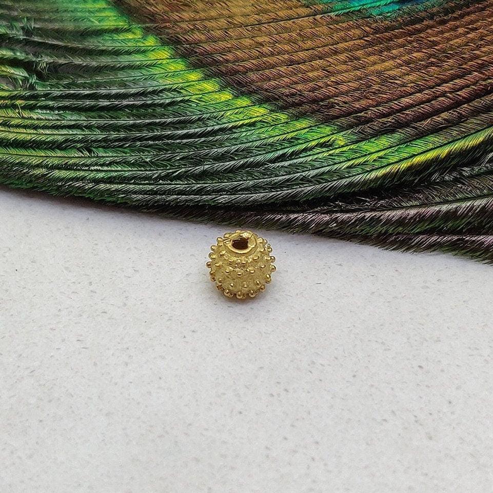 18KT Yellow Gold Gold Spacer Bead Components 4mm