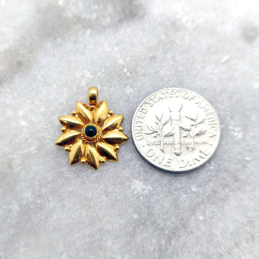 Handmade 18k Solid Gold Designer Charm Pendant - view 3