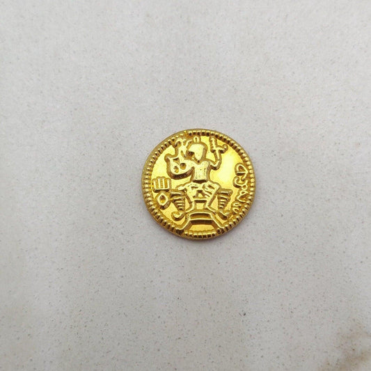 18K Gold Coin Antique Style 17mm - view 3